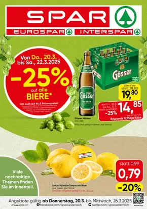 Spar Katalog in Villach | Unsere besten Deals für Sie | 2025-03-20T00:00:00.000Z - 2025-03-26T00:00:00.000Z