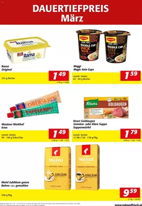 Nah & Frisch Katalog in Steyr | Tolles Angebot für Schnäppchenjäger | 2025-03-03T00:00:00.000Z - 2025-03-31T00:00:00.000Z