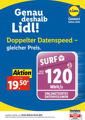 Lidl Katalog in Salzburg | Sonderflyer Surf-Tarif | 2025-03-06T00:00:00.000Z - 2025-04-29T00:00:00.000Z