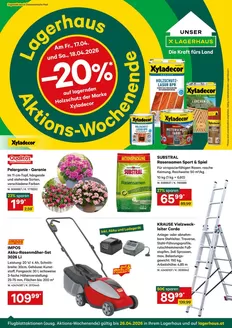 Lagerhaus Graz Land Katalog in Wernstein am Inn | Lagerhaus Graz Land Flugblatt April 2026 | 2026-04-13T00:00:00.000Z - 2026-04-26T00:00:00.000Z