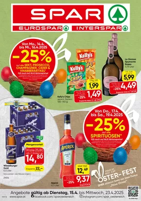 Spar Katalog in Wien | Spar flugblatt | 2025-04-15T00:00:00.000Z - 2025-04-23T00:00:00.000Z