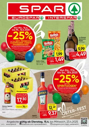 Eurospar Katalog in Salzburg | Große Auswahl an Angeboten | 2025-04-15T00:00:00.000Z - 2025-04-23T00:00:00.000Z