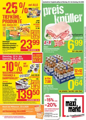 Maximarkt Katalog | Aktuelle Schnäppchen und Angebote | 2025-04-22T00:00:00.000Z - 2025-04-26T00:00:00.000Z