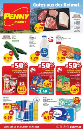 Penny Katalog in Feldbach | Rabatte und Aktionen | 2025-04-24T00:00:00.000Z - 2025-04-29T00:00:00.000Z