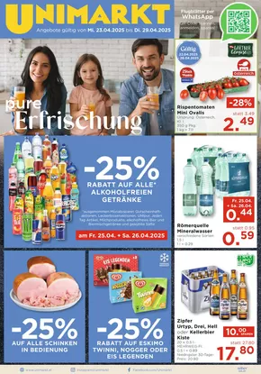 Unimarkt Katalog in Seekirchen am Wallersee | Unsere besten Deals für Sie | 2025-04-23T00:00:00.000Z - 2025-04-29T00:00:00.000Z