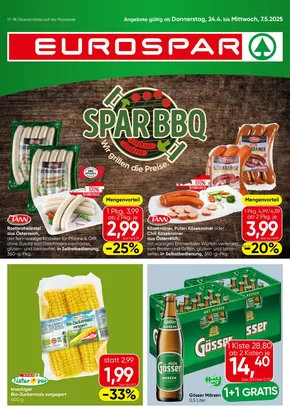 Eurospar Katalog in Altenfelden | Top-Angebote für alle Schnäppchenjäger | 2025-04-24T00:00:00.000Z - 2025-05-07T00:00:00.000Z
