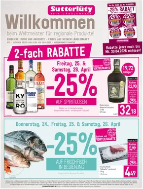 Sutterlüty Katalog in Rankweil | Sutterlüty flugblatt | 2025-04-24T00:00:00.000Z - 2025-04-29T00:00:00.000Z
