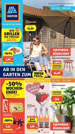 Hofer Katalog in Spittal an der Drau | Blättern Sie online im HOFER Flugblatt | 2025-05-02T00:00:00.000Z - 2025-05-08T00:00:00.000Z