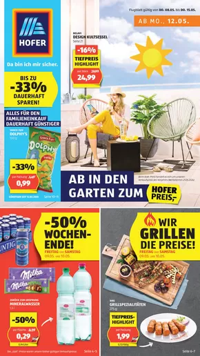 Hofer Katalog | Blättern Sie online im HOFER Flugblatt | 2025-05-08T00:00:00.000Z - 2025-05-15T00:00:00.000Z