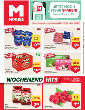 MPreis Katalog in Rosegg | Neue Angebote zum Entdecken | 2025-05-15T00:00:00.000Z - 2025-05-21T00:00:00.000Z