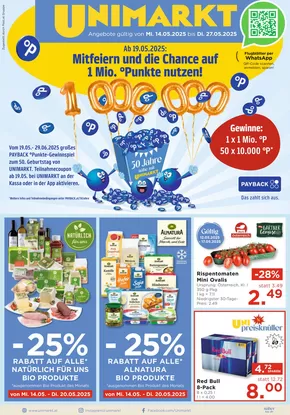 Unimarkt Katalog in Fraham | Unimarkt flugblatt | 2025-05-14T00:00:00.000Z - 2025-05-27T00:00:00.000Z