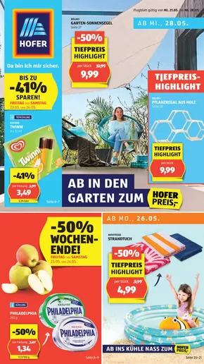 Hofer Katalog in Wien | Blättern Sie online im HOFER Flugblatt | 2025-05-21T00:00:00.000Z - 2025-05-28T00:00:00.000Z