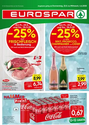 Eurospar Katalog in Bregenz | Exklusive Schnäppchen | 2025-05-22T00:00:00.000Z - 2025-06-04T00:00:00.000Z