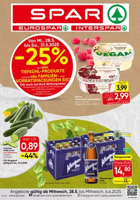 Spar Katalog in Wien | Spar flugblatt | 2025-05-28T00:00:00.000Z - 2025-06-04T00:00:00.000Z