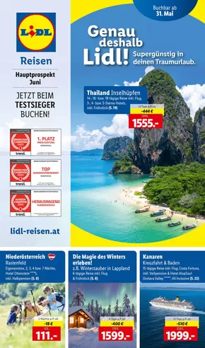 Lidl Katalog in Purkersdorf | Aktuelle Reiseprospekte Hauptprospekt Juni | 2025-05-31T00:00:00.000Z - 2025-06-30T00:00:00.000Z