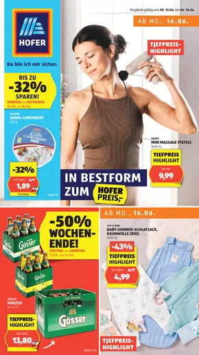 Hofer Katalog in Wien | Blättern Sie online im HOFER Flugblatt | 2025-06-13T00:00:00.000Z - 2025-06-18T00:00:00.000Z