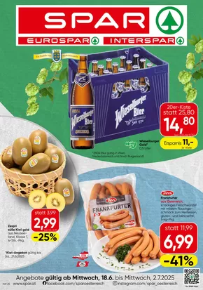 Spar Katalog in Tragwein | Spar flugblatt | 2025-06-18T00:00:00.000Z - 2025-07-02T00:00:00.000Z