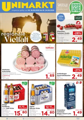 Unimarkt Katalog in Schladming | Top-Deals und Rabatte | 2025-06-18T00:00:00.000Z - 2025-06-24T00:00:00.000Z