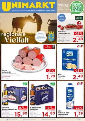 Unimarkt Katalog in Schladming | Attraktive Sonderangebote für alle | 2025-06-18T00:00:00.000Z - 2025-06-24T00:00:00.000Z