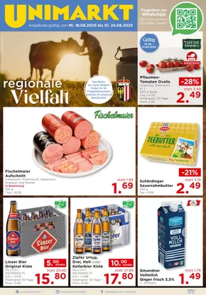 Unimarkt Katalog in Arnfels | Exklusive Deals und Schnäppchen | 2025-06-18T00:00:00.000Z - 2025-06-24T00:00:00.000Z