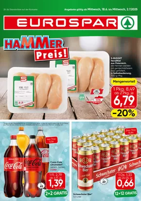 Eurospar Katalog in Wien | Angebote Eurospar | 2025-06-18T00:00:00.000Z - 2025-07-02T00:00:00.000Z