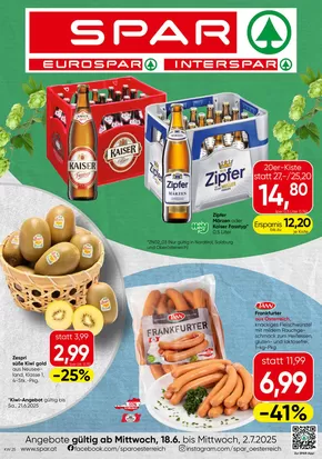 Spar Katalog in Haslau-Maria Ellend | Große Auswahl an Angeboten | 2025-06-18T00:00:00.000Z - 2025-07-02T00:00:00.000Z