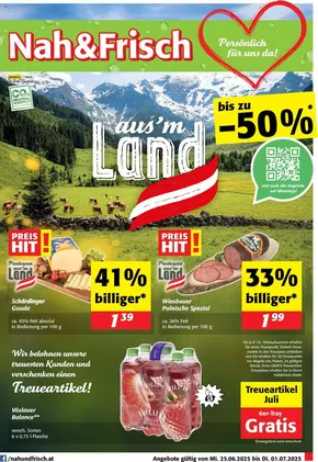 Nah & Frisch Katalog in Haslau-Maria Ellend | Exklusive Deals und Schnäppchen | 2025-06-25T00:00:00.000Z - 2025-07-01T00:00:00.000Z
