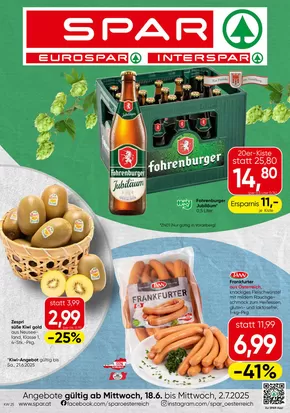 Eurospar Katalog in Bludenz | Tolles Angebot für alle Kunden | 2025-06-18T00:00:00.000Z - 2025-07-02T00:00:00.000Z
