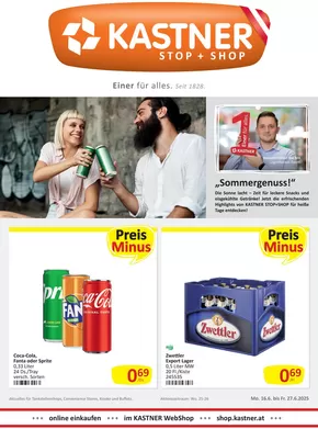 Kastner Katalog in Jennersdorf | Kastner Angebote | 2025-06-16T00:00:00.000Z - 2025-06-27T00:00:00.000Z