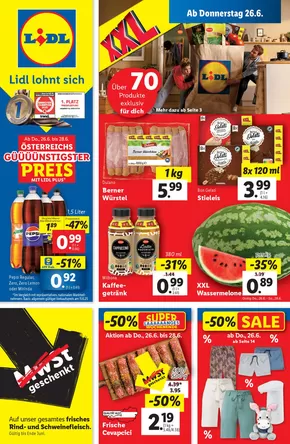 Lidl Katalog in Oberwart | Aktuelle Flugblätter Ab Donnerstag 26.6. | 2025-06-26T00:00:00.000Z - 2025-07-02T00:00:00.000Z