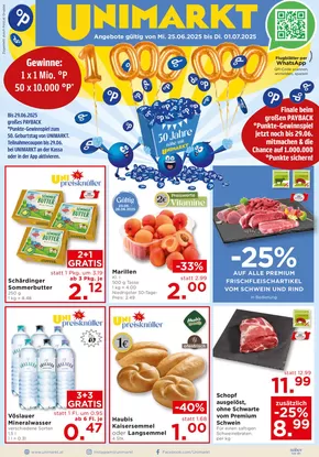 Unimarkt Katalog | Unimarkt flugblatt | 2025-06-25T00:00:00.000Z - 2025-07-01T00:00:00.000Z
