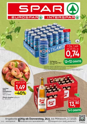 Spar Katalog in Wimpassing an der Leitha | Unsere besten Angebote für Sie | 2025-06-26T00:00:00.000Z - 2025-07-02T00:00:00.000Z