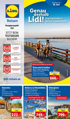Lidl Katalog in Völkermarkt | Aktuelle Reiseprospekte Hauptprospekt Juli | 2025-06-28T00:00:00.000Z - 2025-07-31T00:00:00.000Z