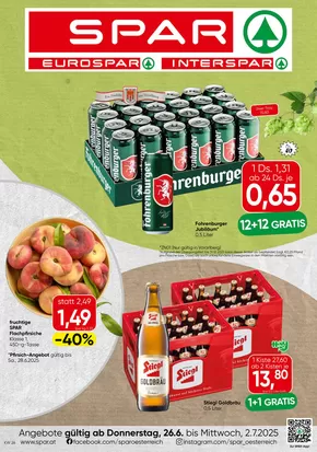 Spar Katalog in Hohenems | Aktuelle Sonderaktionen | 2025-06-26T00:00:00.000Z - 2025-07-02T00:00:00.000Z