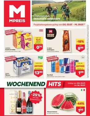 MPreis Katalog in Innsbruck | Sonderangebote für Sie | 2025-07-03T00:00:00.000Z - 2025-07-09T00:00:00.000Z