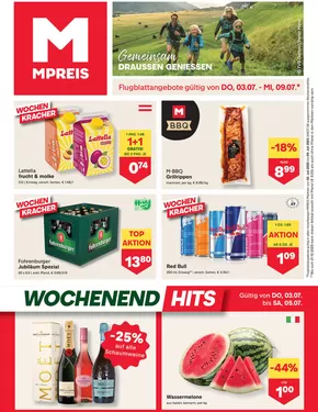 MPreis Katalog in Hohenems | Tolles Angebot für alle Kunden | 2025-07-03T00:00:00.000Z - 2025-07-09T00:00:00.000Z